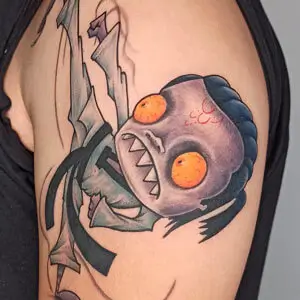 Tatuador en Madrid José Prieto Tattoo Estilo Original Color Karateca Hombro