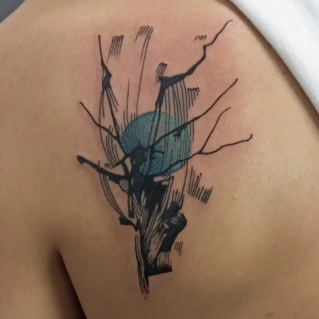 Tatuador De Estilo Abstracto Madrid - José Prieto Tattoo - Tatuaje Paul Durand - Espalda